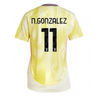 Camiseta Juventus Nicolas Gonzalez #11 Segunda Equipación Replica 2024-25 para mujer mangas cortas